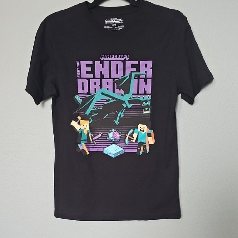 Mojang Minecraft NWT Ender Dragon Short Sleeve Cotton Tee 14/16